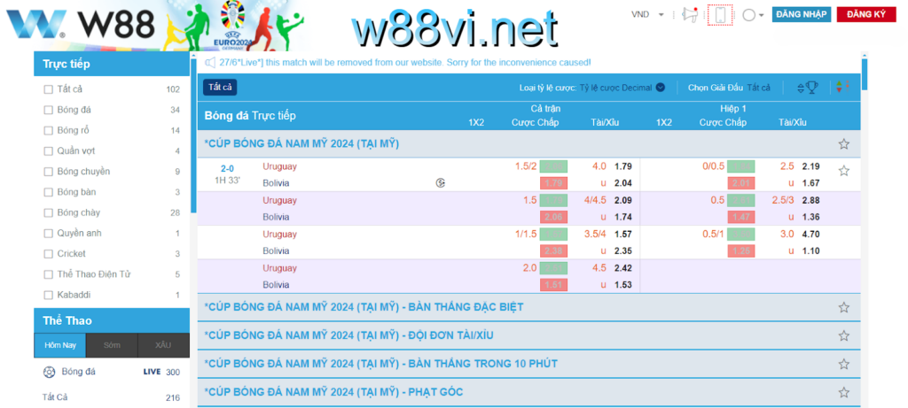  Sảnh SABA C W88